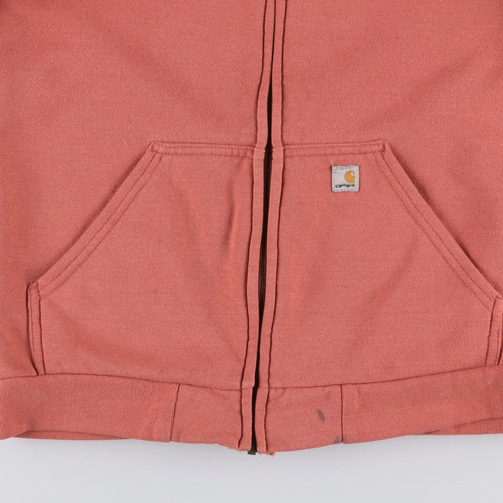 Carhartt FOR WOMEN Sweatshirt Full Zip Hoodie, Women's Size M cotton orange type Vintage Second Hand