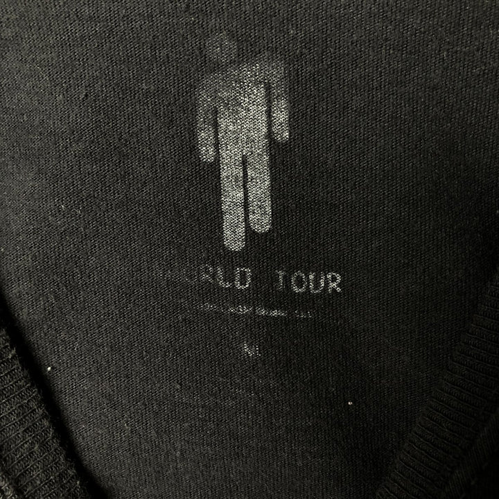 BILLIE EILISH Billie Eilish Long T-shirt Band T-shirt Band T-shirt Men's M size cotton black type Vintage Second Hand