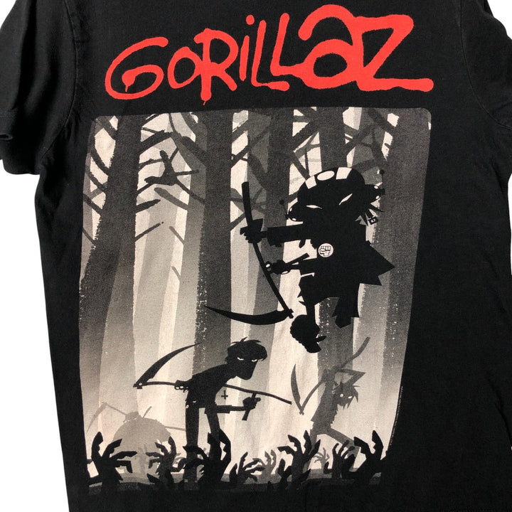 TULTEX GORILLAZ Gorillaz Band T-Shirt, Men's Size Medium cotton black type Vintage Second Hand