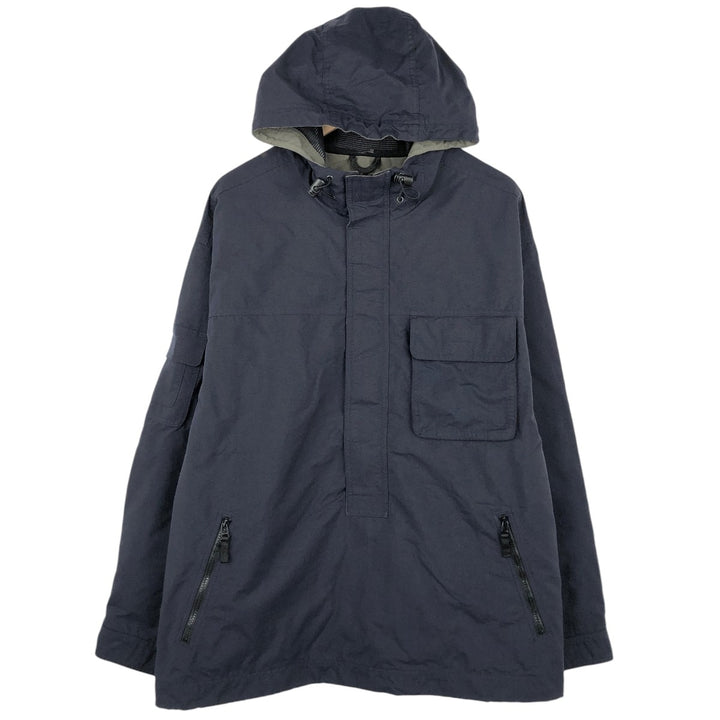 90s-00'S Eddie Bauer Anorak Parka, Men's XL (approx.) Nylon navy blue type Vintage Second Hand