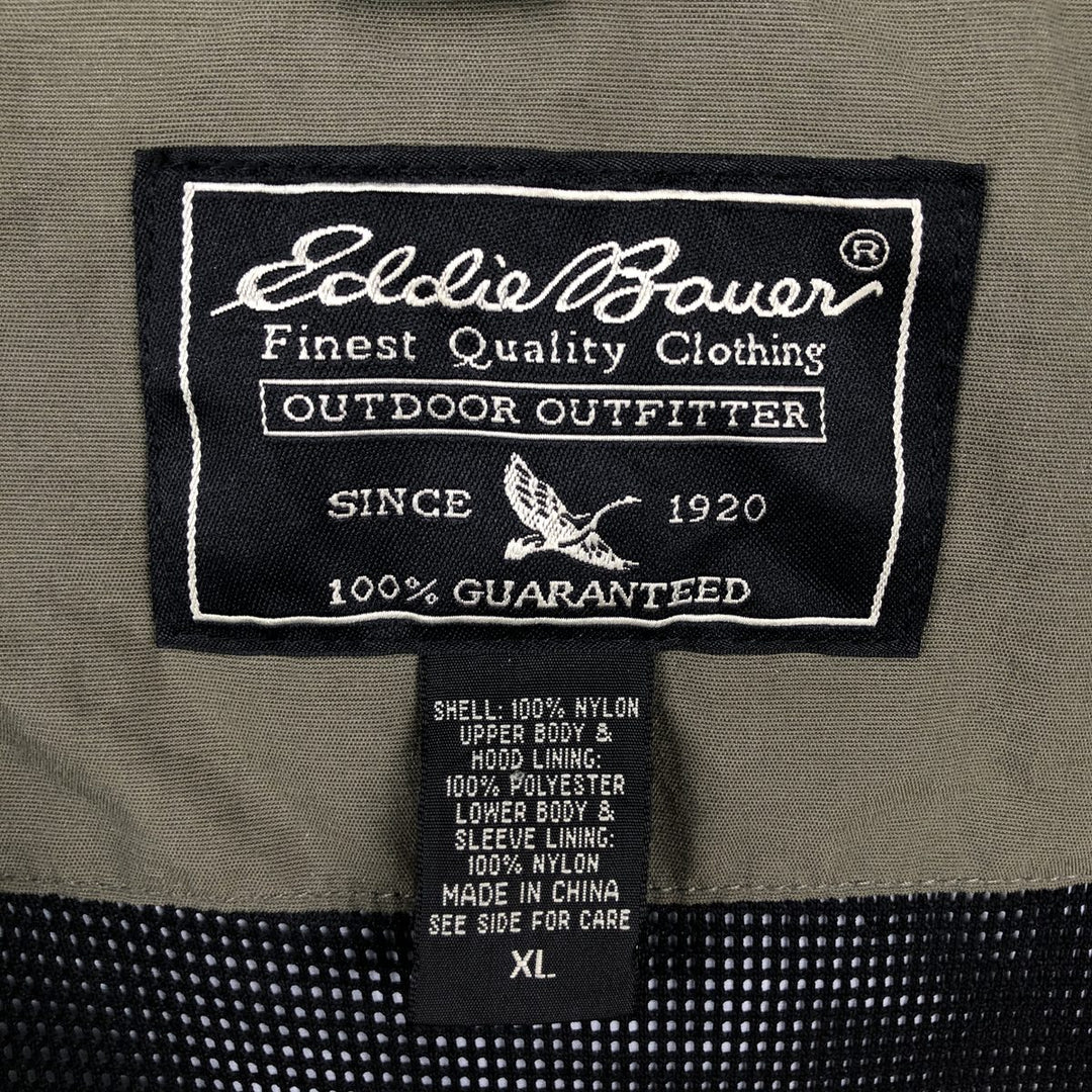 90s-00'S Eddie Bauer Anorak Parka, Men's XL (approx.) Nylon navy blue type Vintage Second Hand