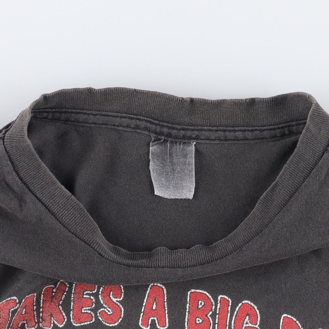 90'S vintage dog print animal t-shirt, size L for men unclear Charcoal Vintage Second Hand