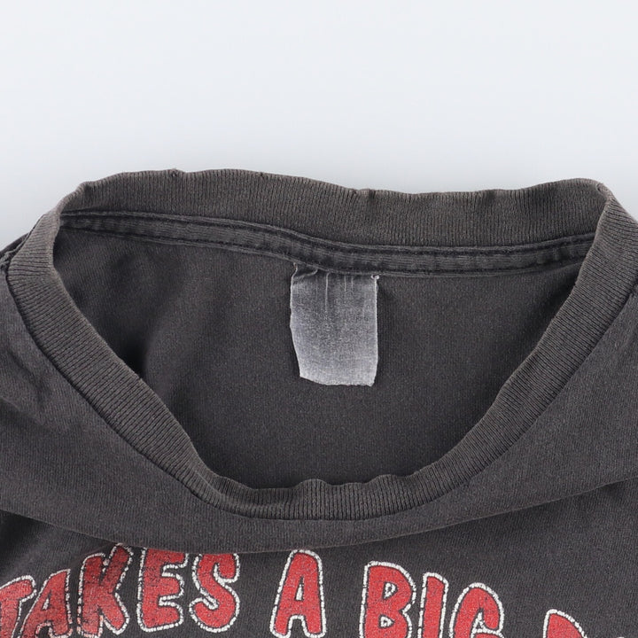 90'S vintage dog print animal t-shirt, size L for men unclear Charcoal Vintage Second Hand