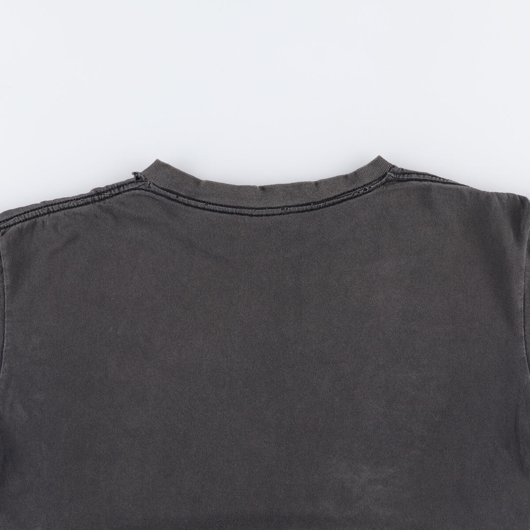 90'S vintage dog print animal t-shirt, size L for men unclear Charcoal Vintage Second Hand