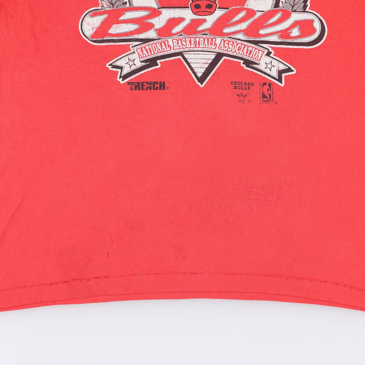 Vintage 90'S NBA Chicago Bulls Sports Print T-Shirt, Men's XXL unclear red type Vintage Second Hand