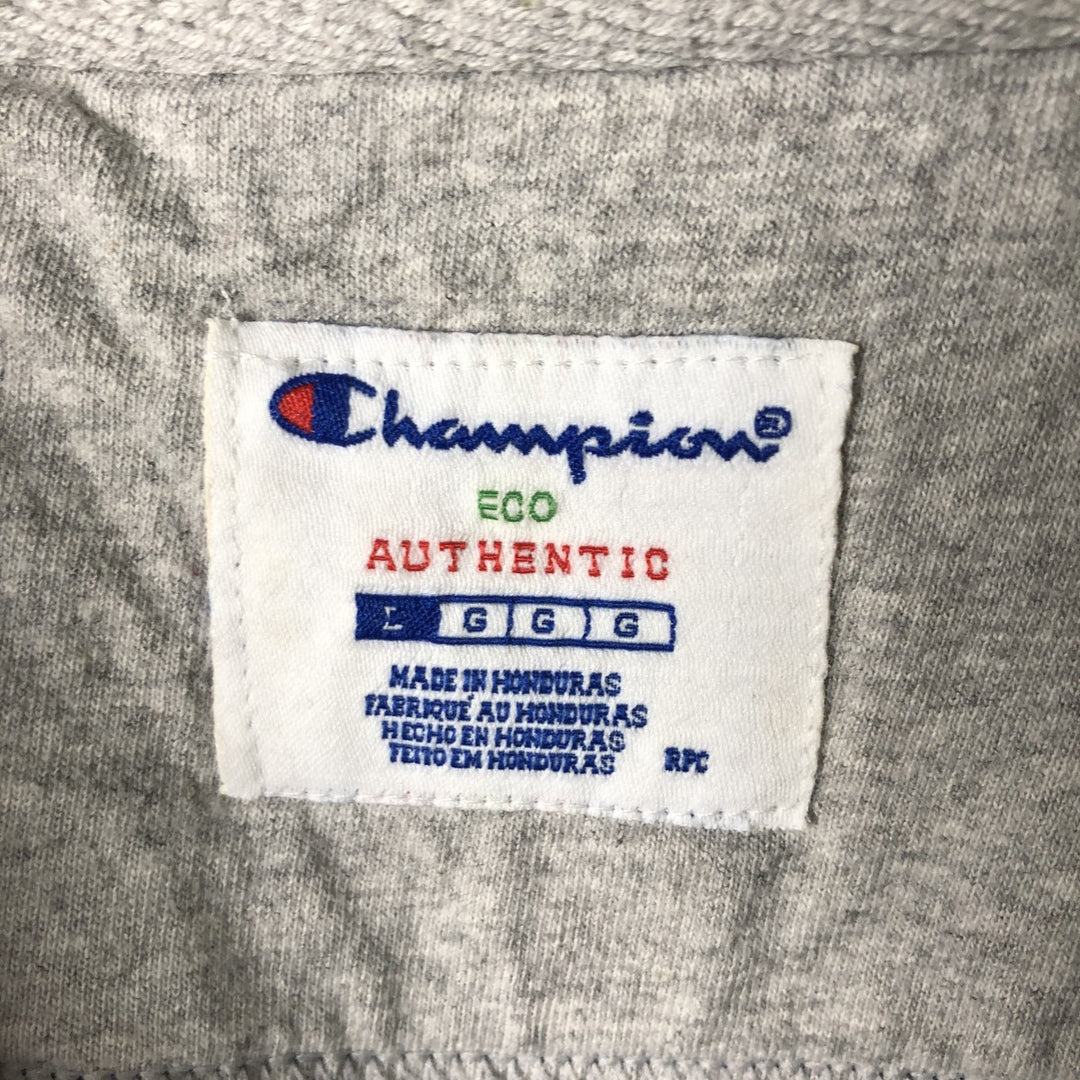 Champion ECO AUTHENTIC One-Point Logo Sweatshirt, Men's Size L cotton navy blue type Vintage Second Hand