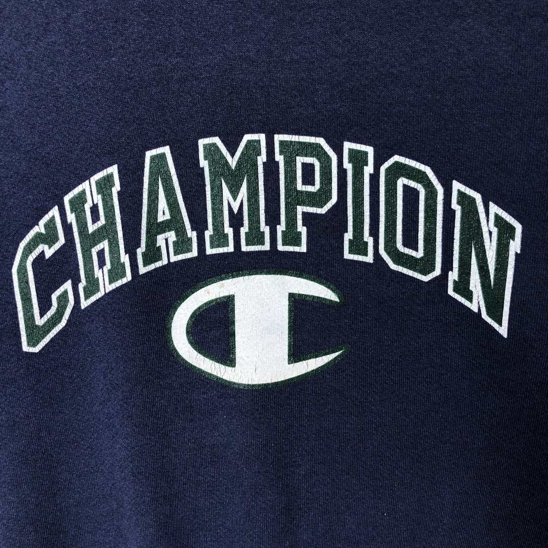 Vintage 90'S Champion Authentic Athletics Wear logo sweatshirt, Made in USA, Men's XL cotton navy blue type Vintage Second Hand