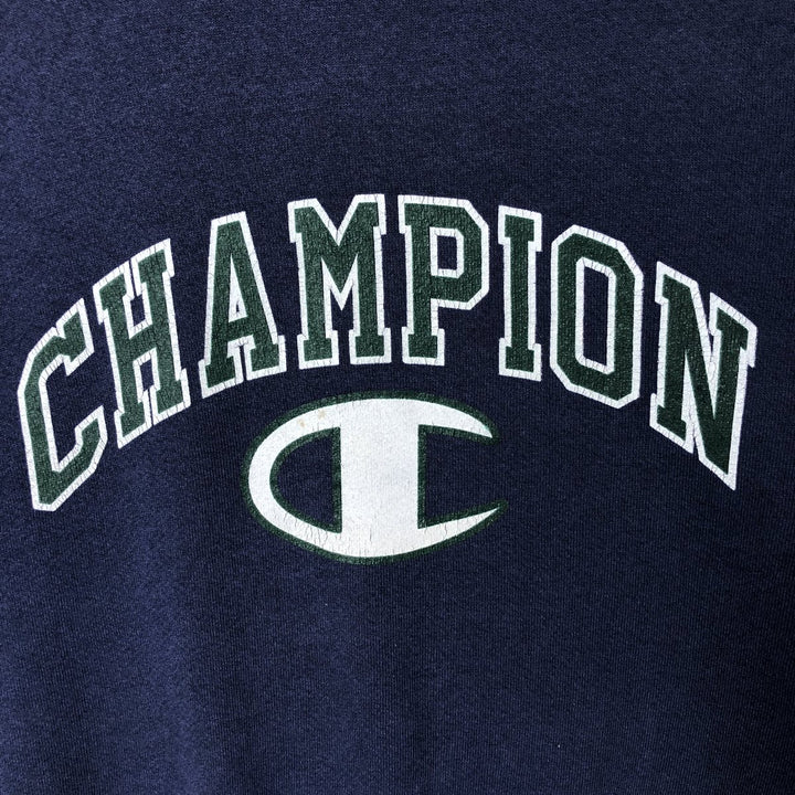 Vintage 90'S Champion Authentic Athletics Wear logo sweatshirt, Made in USA, Men's XL cotton navy blue type Vintage Second Hand