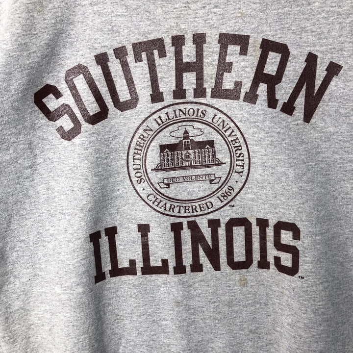 90'S Champion Authentic Athletic Apparel Triple Print College Sweatshirt, Men's Size L cotton gray type Vintage Second Hand