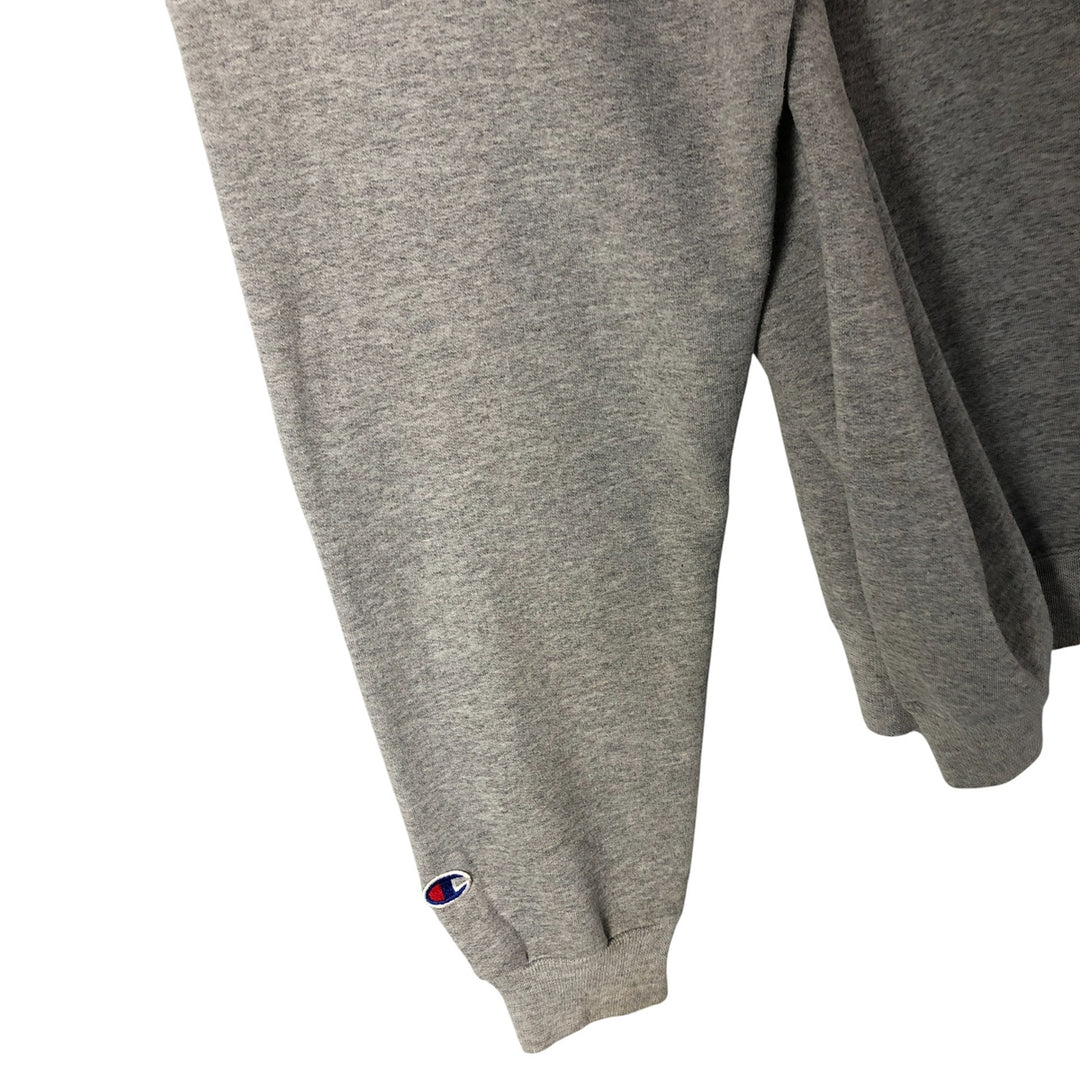 90'S Champion Authentic Athletic Apparel Triple Print College Sweatshirt, Men's Size L cotton gray type Vintage Second Hand