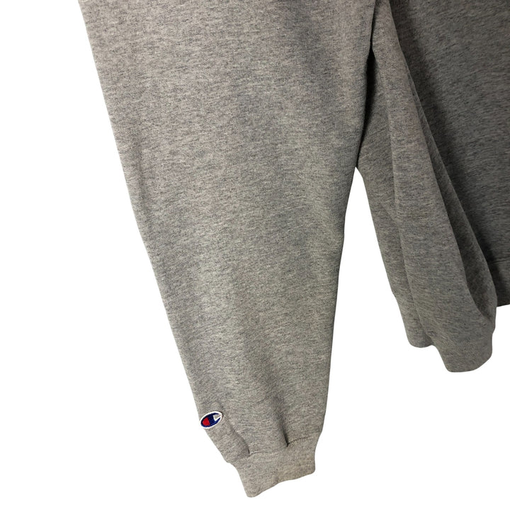 90'S Champion Authentic Athletic Apparel Triple Print College Sweatshirt, Men's Size L cotton gray type Vintage Second Hand