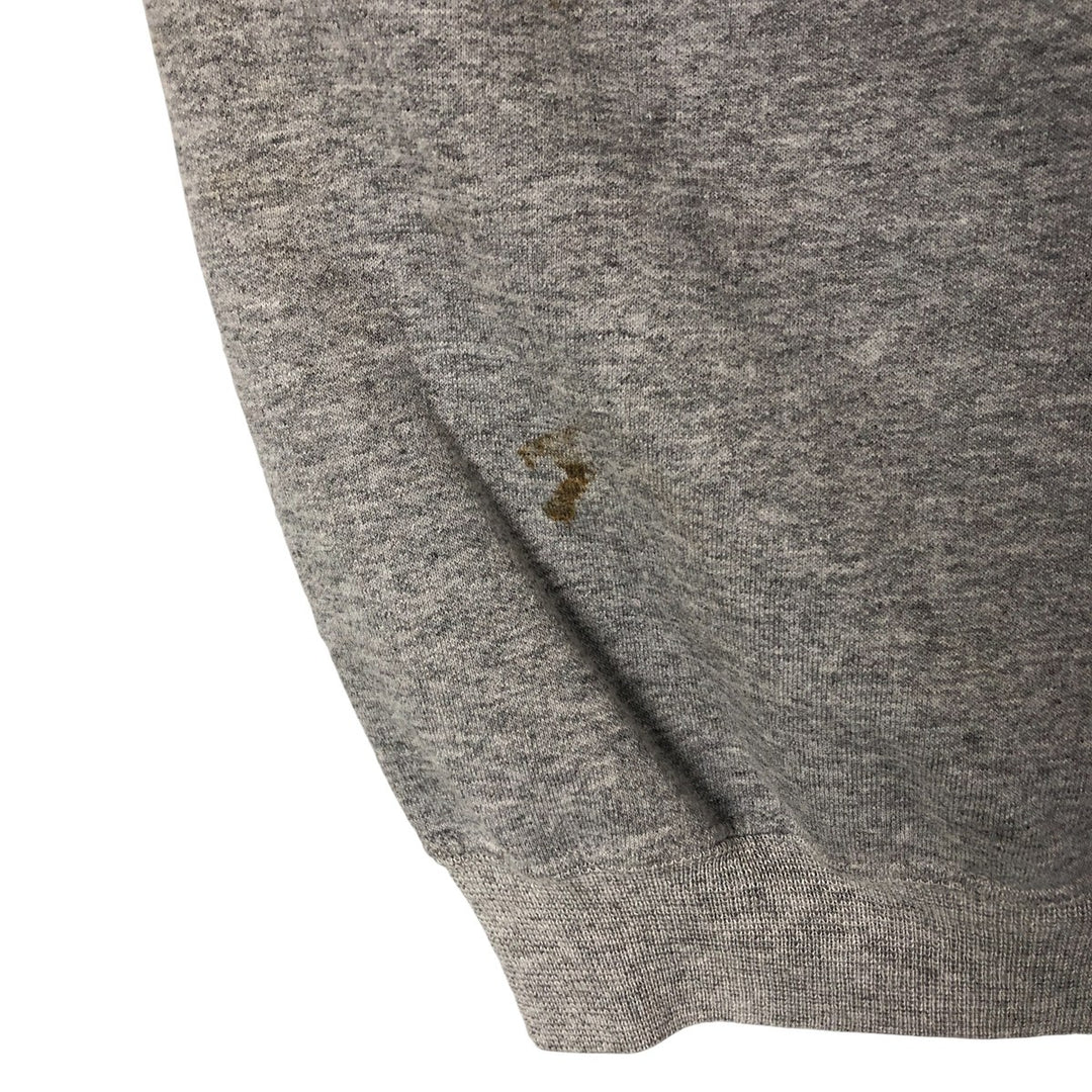 90'S Champion Authentic Athletic Apparel Triple Print College Sweatshirt, Men's Size L cotton gray type Vintage Second Hand