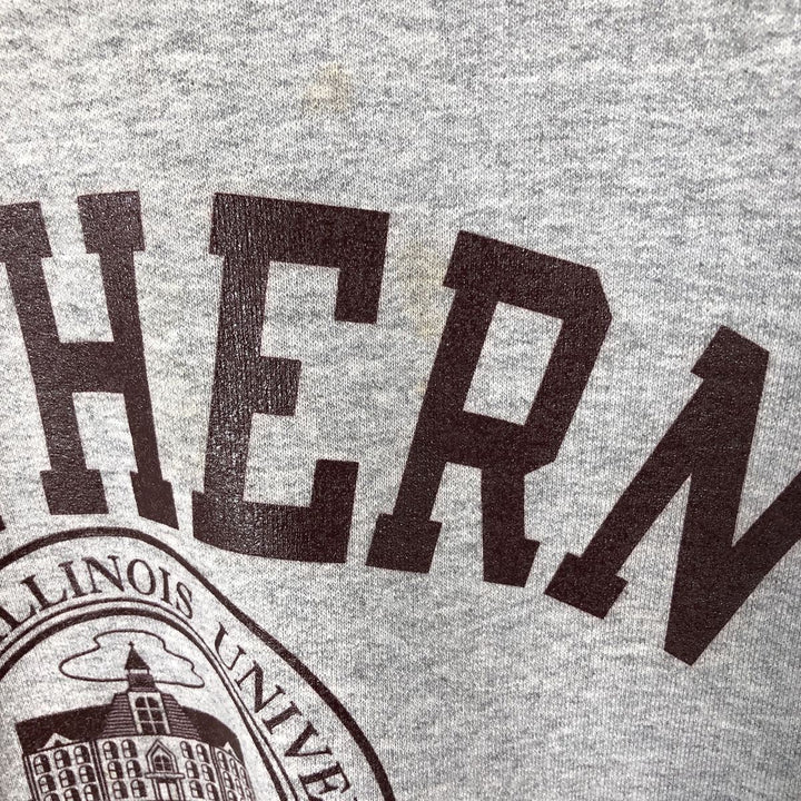 90'S Champion Authentic Athletic Apparel Triple Print College Sweatshirt, Men's Size L cotton gray type Vintage Second Hand
