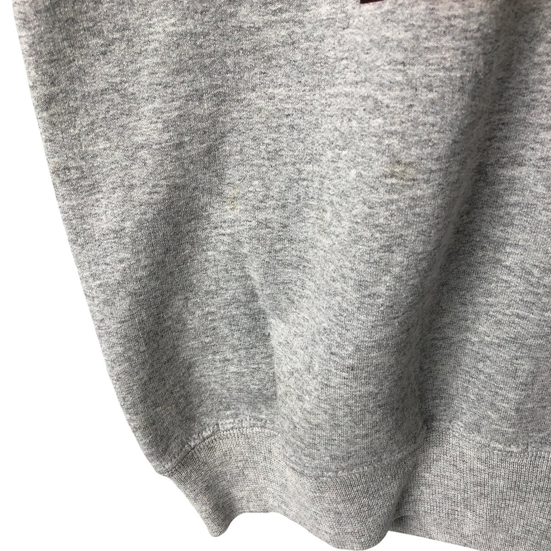 90'S Champion Authentic Athletic Apparel Triple Print College Sweatshirt, Men's Size L cotton gray type Vintage Second Hand