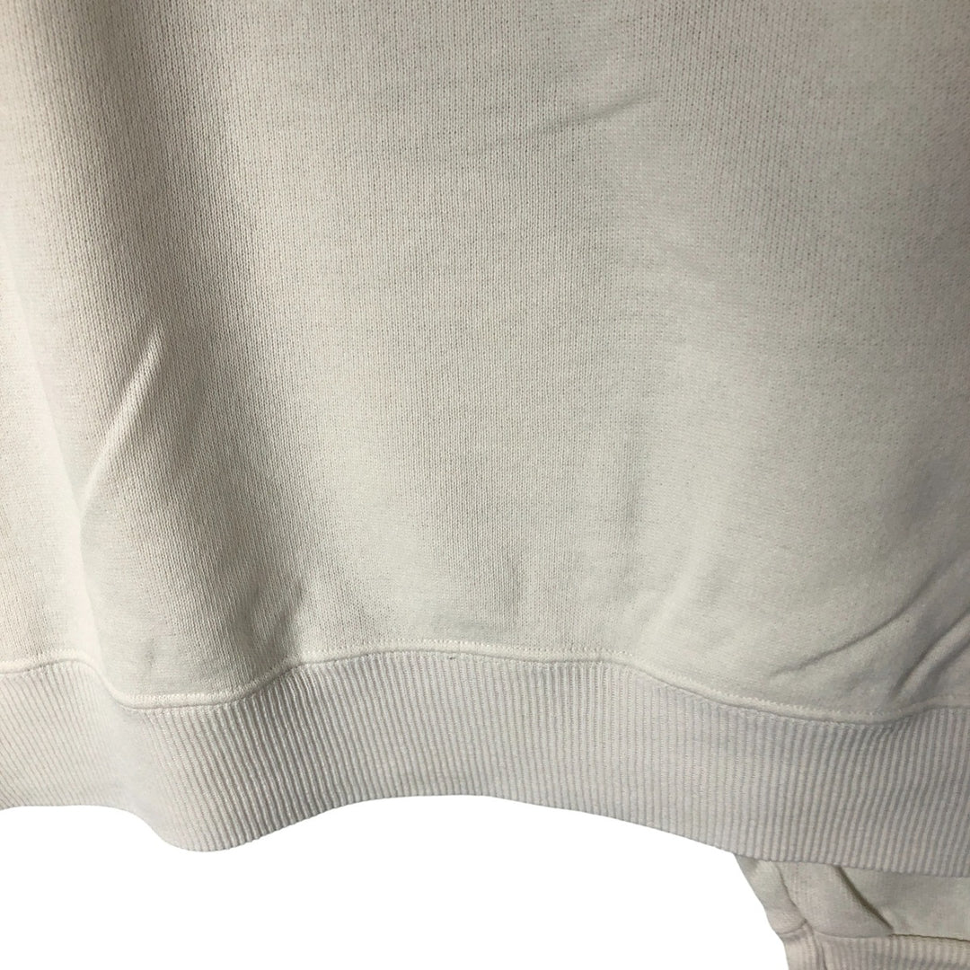 Vintage 1980'S Hanes blue tag eagle pattern animal print sweatshirt, made in the USA, men's size XL. cotton pale white type Vintage Second Hand