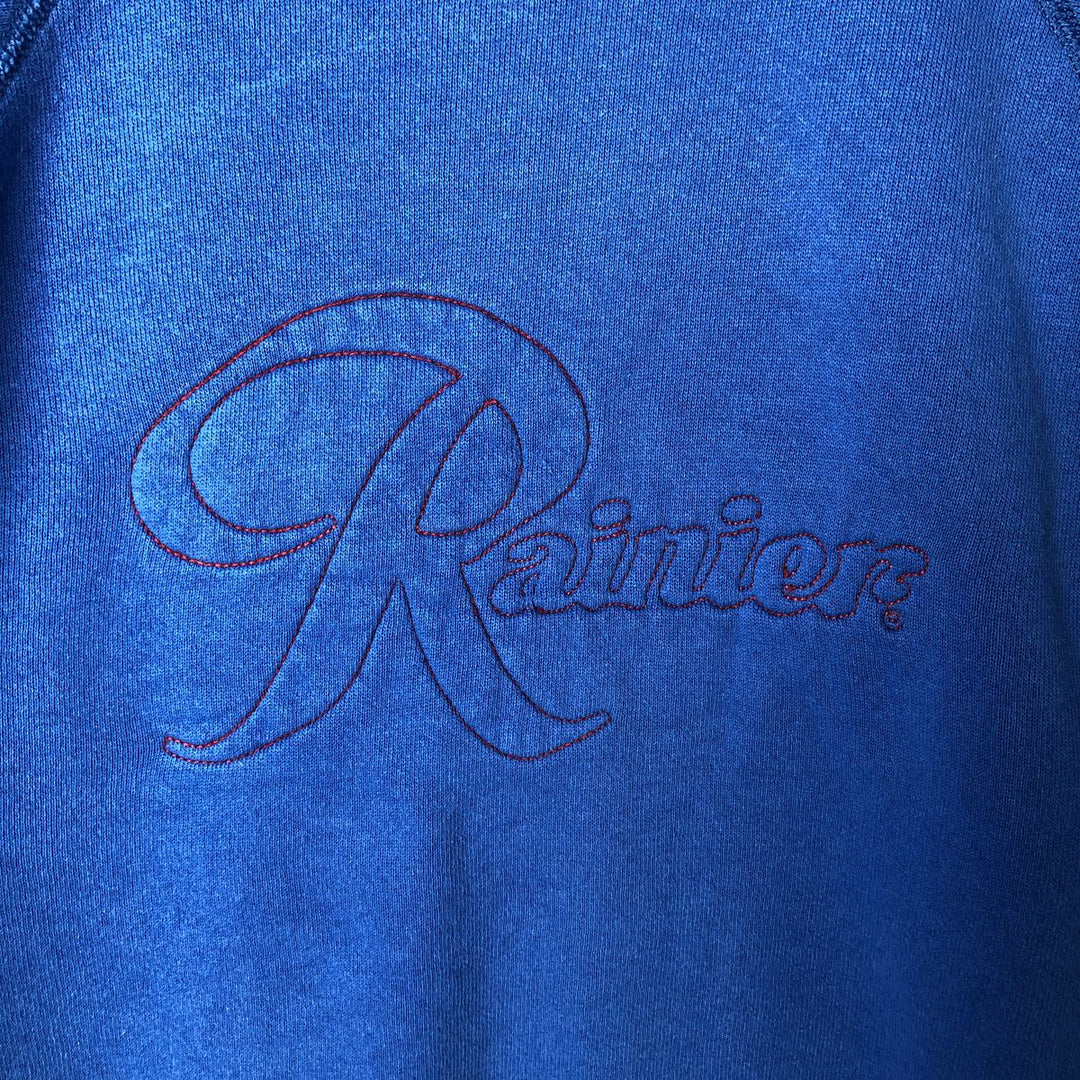 Vintage 1980'S Hanes sweatshirt, made in the USA, size L, men's cotton blue type Vintage Second Hand