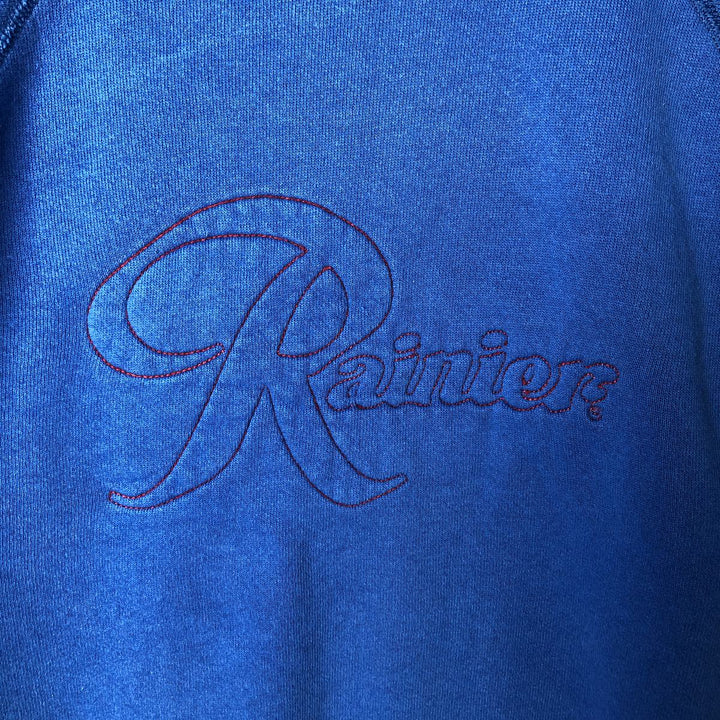 Vintage 1980'S Hanes sweatshirt, made in the USA, size L, men's cotton blue type Vintage Second Hand