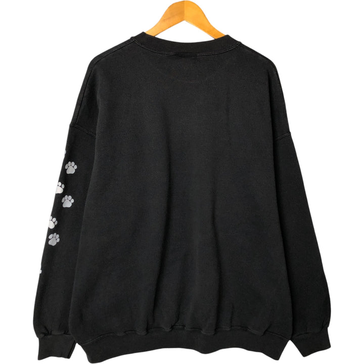 Vintage Lee Heavyweight Message Print Sweatshirt from the 90s-00s, Men's Size XXL cotton black type Vintage Second Hand