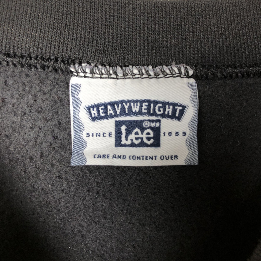 Vintage Lee Heavyweight Message Print Sweatshirt from the 90s-00s, Men's Size XXL cotton black type Vintage Second Hand
