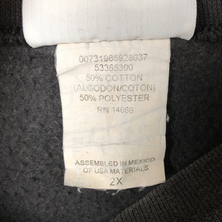 Vintage Lee Heavyweight Message Print Sweatshirt from the 90s-00s, Men's Size XXL cotton black type Vintage Second Hand