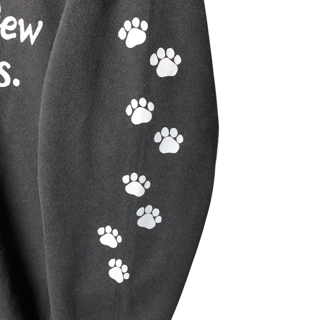Vintage Lee Heavyweight Message Print Sweatshirt from the 90s-00s, Men's Size XXL cotton black type Vintage Second Hand