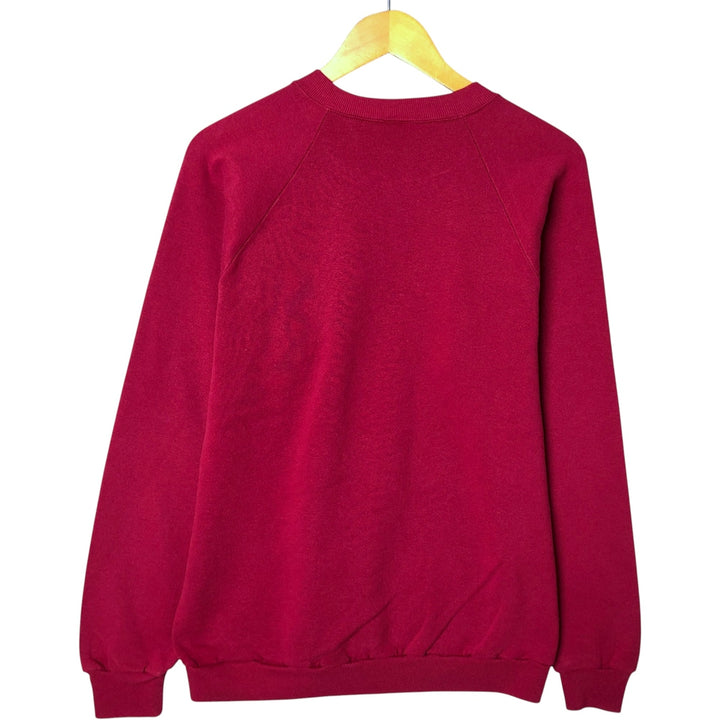 Vintage 1980'S Jerzees printed sweatshirt, made in the USA, men's size XL cotton wine-red Vintage Second Hand