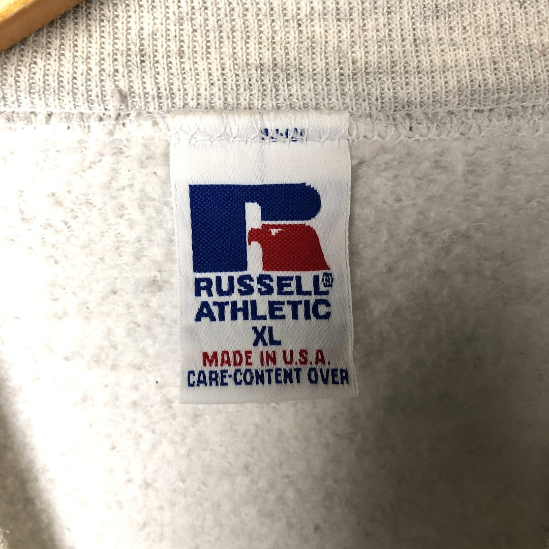 Vintage 90'S Russell ATHLETIC sweatshirt, Made in USA, Men's XL cotton gray type Vintage Second Hand
