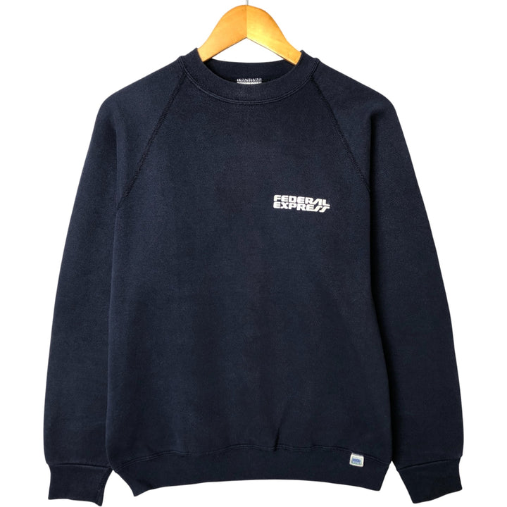 Vintage 90'S Discus Athletic print sweatshirt, made in the USA, size M, men's cotton navy blue type Vintage Second Hand