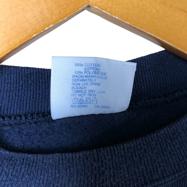 Vintage 90'S Discus Athletic print sweatshirt, made in the USA, size M, men's cotton navy blue type Vintage Second Hand