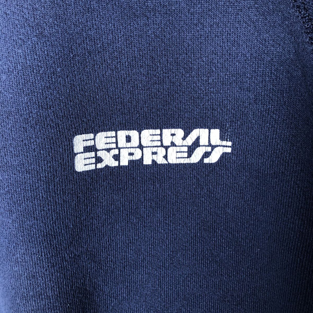 Vintage 90'S Discus Athletic print sweatshirt, made in the USA, size M, men's cotton navy blue type Vintage Second Hand