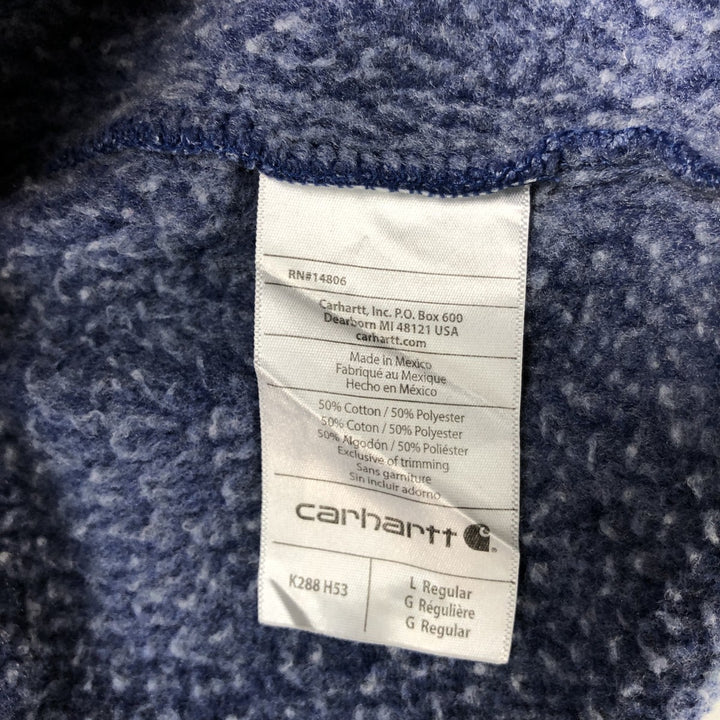 Carhartt Loose Fit Painted Pullover Hoodie, Men's Size L cotton blue type Vintage Second Hand