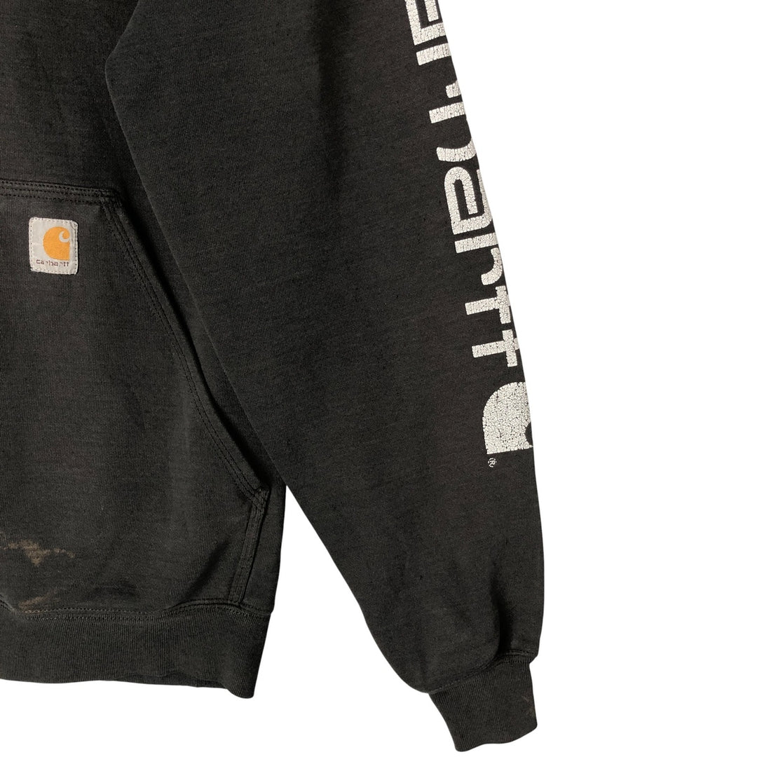Carhartt ORIGINAL FIT sweatshirt pullover hoodie, men's size L unclear Charcoal Vintage Second Hand