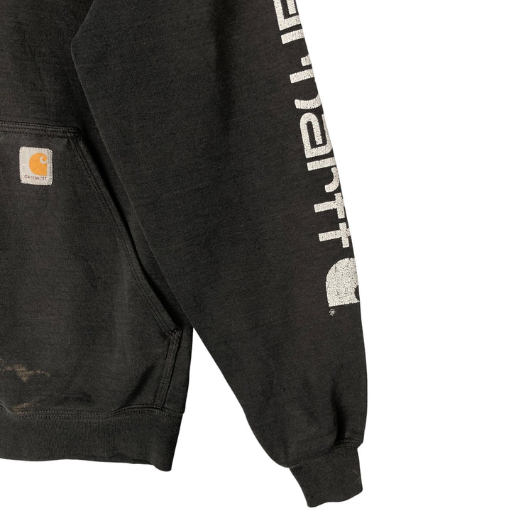 Carhartt ORIGINAL FIT sweatshirt pullover hoodie, men's size L unclear Charcoal Vintage Second Hand