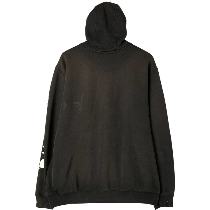 Carhartt ORIGINAL FIT sweatshirt pullover hoodie, men's size L cotton Charcoal Vintage Second Hand