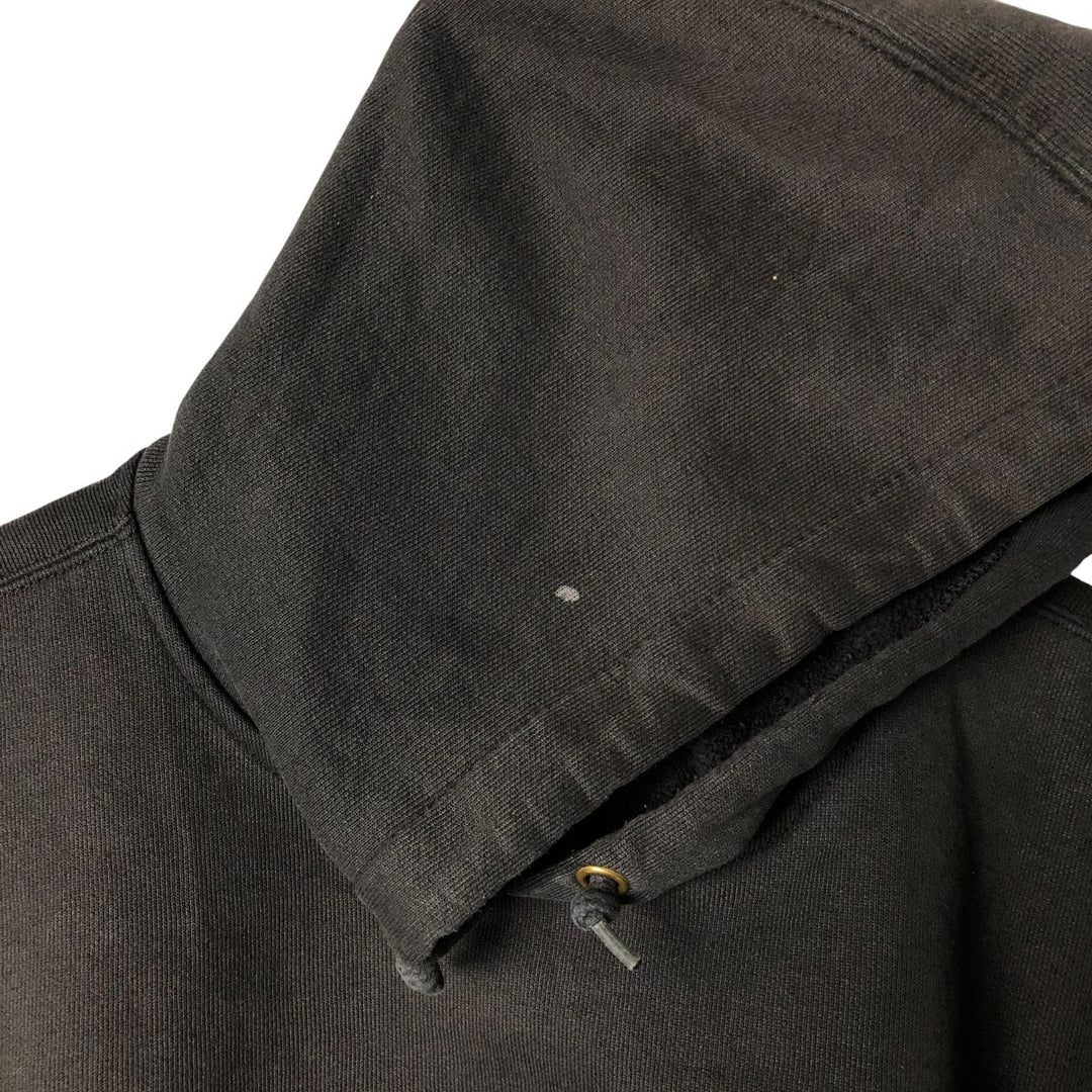 Carhartt ORIGINAL FIT sweatshirt pullover hoodie, men's size L cotton Charcoal Vintage Second Hand