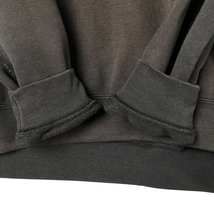 Carhartt ORIGINAL FIT sweatshirt pullover hoodie, men's size L cotton Charcoal Vintage Second Hand