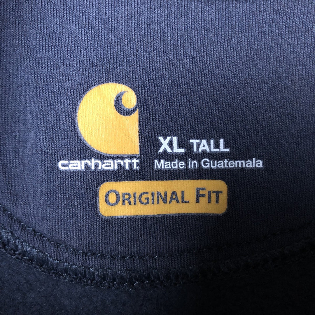 Carhartt Original Fit Rain Defender Half-Zip Advanced Sweat Pullover Hoodie cotton navy blue type Vintage Second Hand