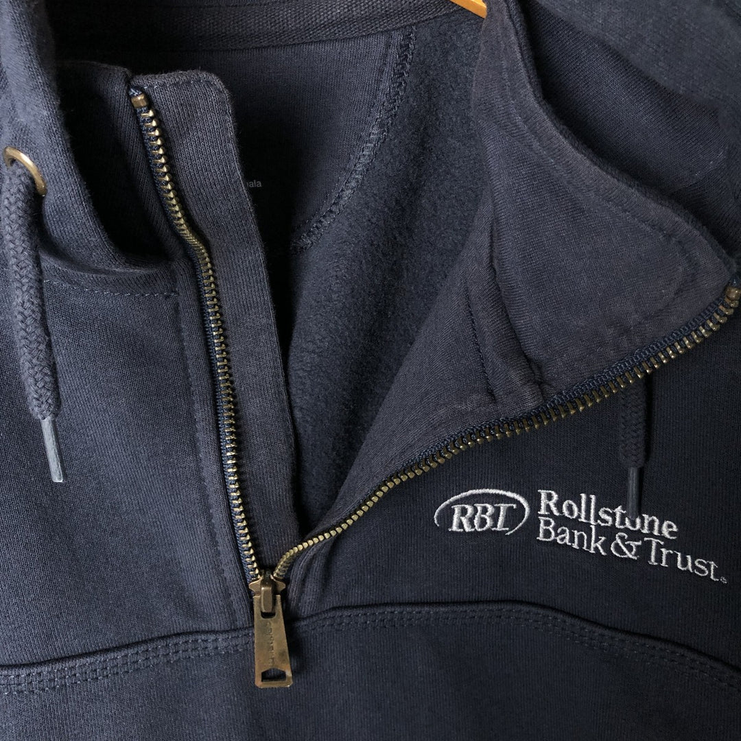 Carhartt Original Fit Rain Defender Half-Zip Advanced Sweat Pullover Hoodie cotton navy blue type Vintage Second Hand
