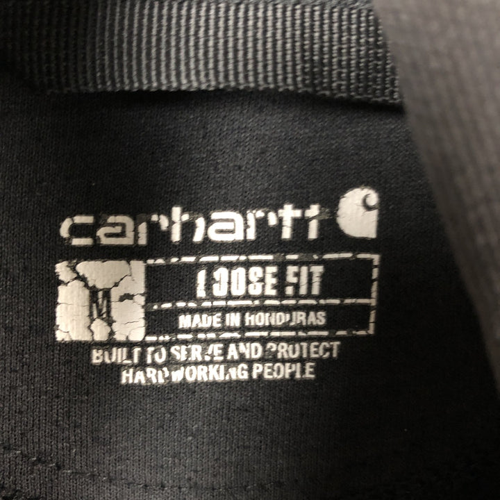 Carhartt Loose Fit Sweat Pullover Hoodie, Men's M Size cotton Charcoal Vintage Second Hand