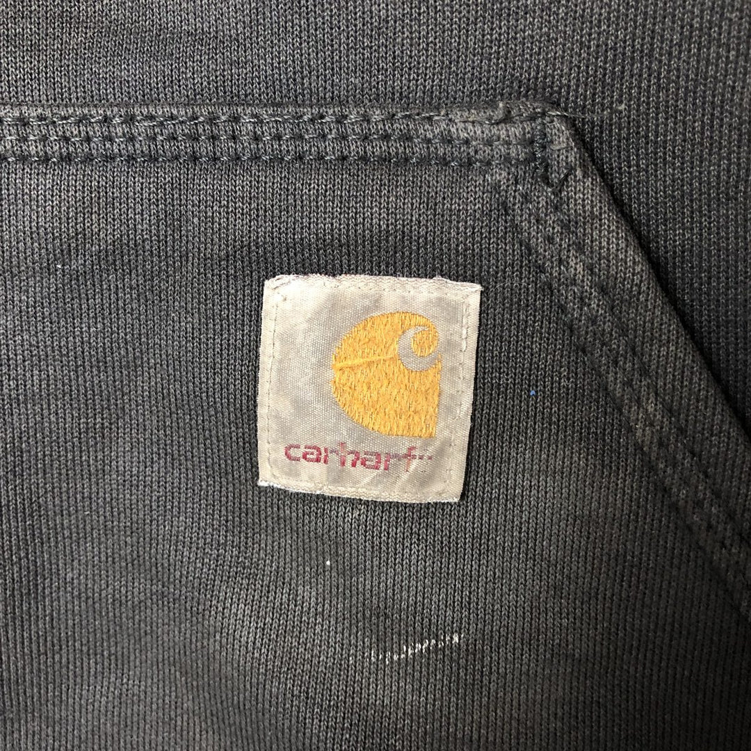 Carhartt Loose Fit Sweat Pullover Hoodie, Men's M Size cotton Charcoal Vintage Second Hand
