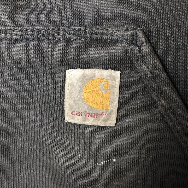 Carhartt Loose Fit Sweat Pullover Hoodie, Men's M Size cotton Charcoal Vintage Second Hand