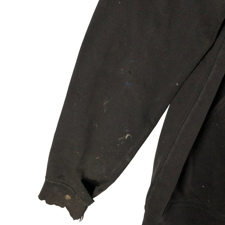 Carhartt Loose Fit Sweat Pullover Hoodie, Men's M Size cotton Charcoal Vintage Second Hand