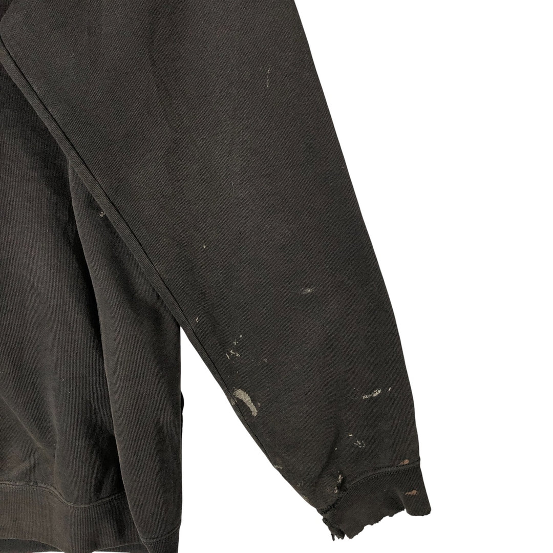 Carhartt Loose Fit Sweat Pullover Hoodie, Men's M Size cotton Charcoal Vintage Second Hand