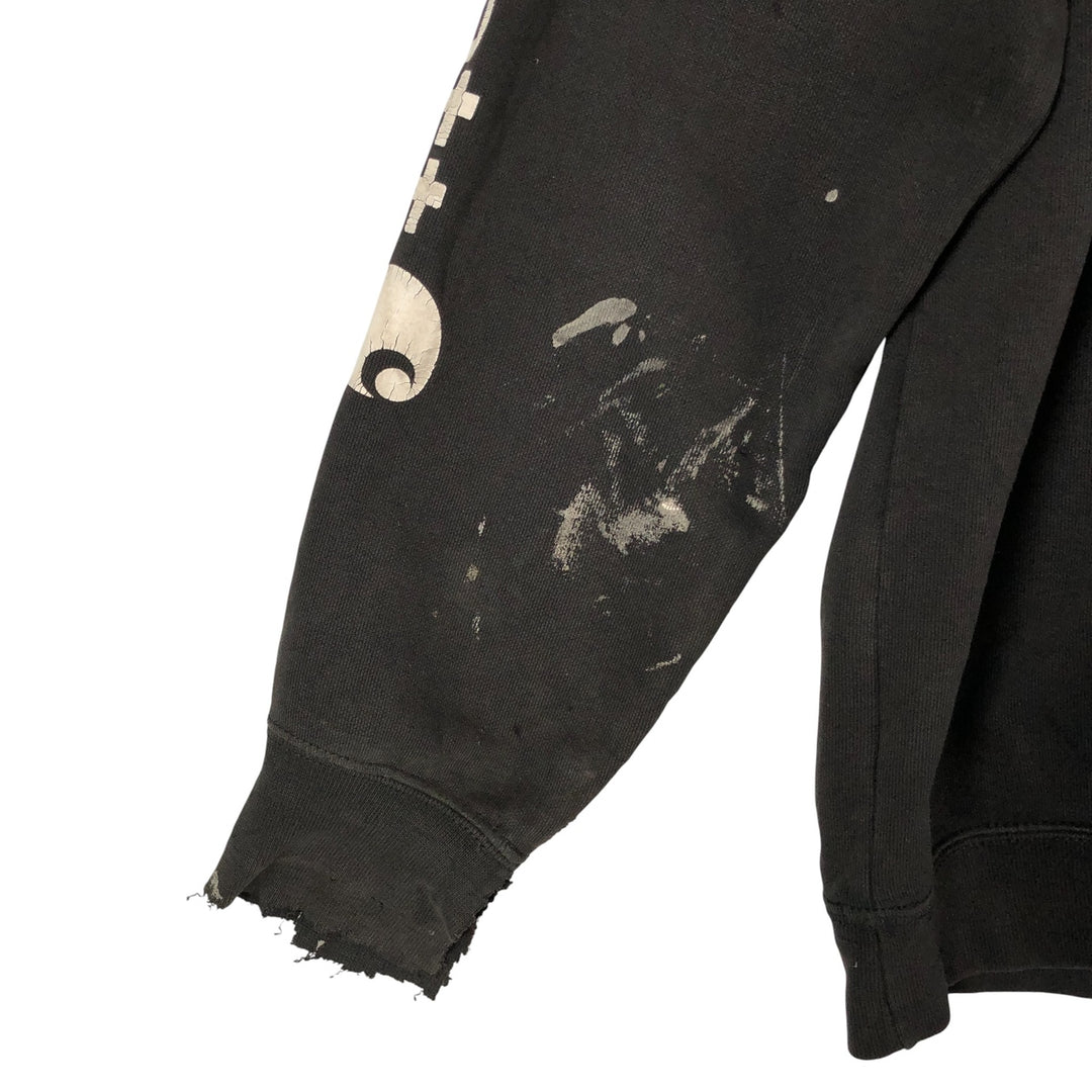 Carhartt Loose Fit Sweat Pullover Hoodie, Men's M Size cotton Charcoal Vintage Second Hand