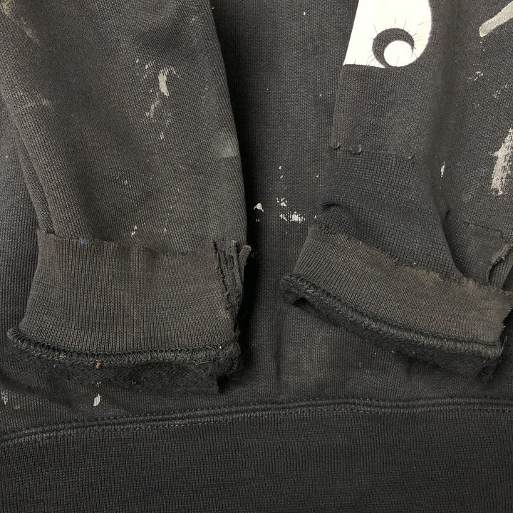 Carhartt Loose Fit Sweat Pullover Hoodie, Men's M Size cotton Charcoal Vintage Second Hand
