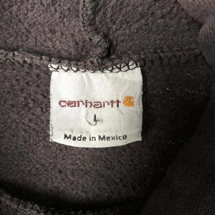 Carhartt Painted Sweatshirt Pullover Hoodie, Men's Size L unclear Charcoal Vintage Second Hand