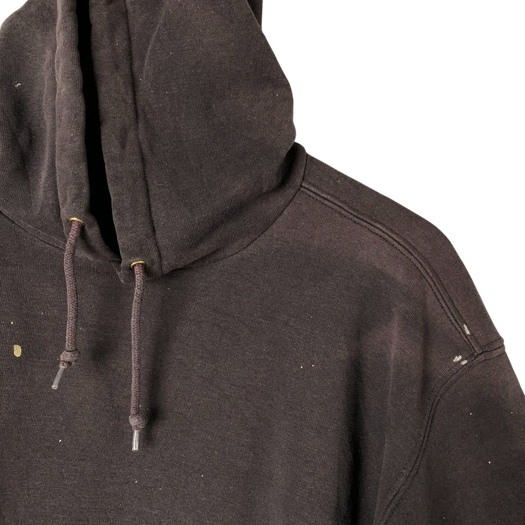 Carhartt Painted Sweatshirt Pullover Hoodie, Men's Size L unclear Charcoal Vintage Second Hand