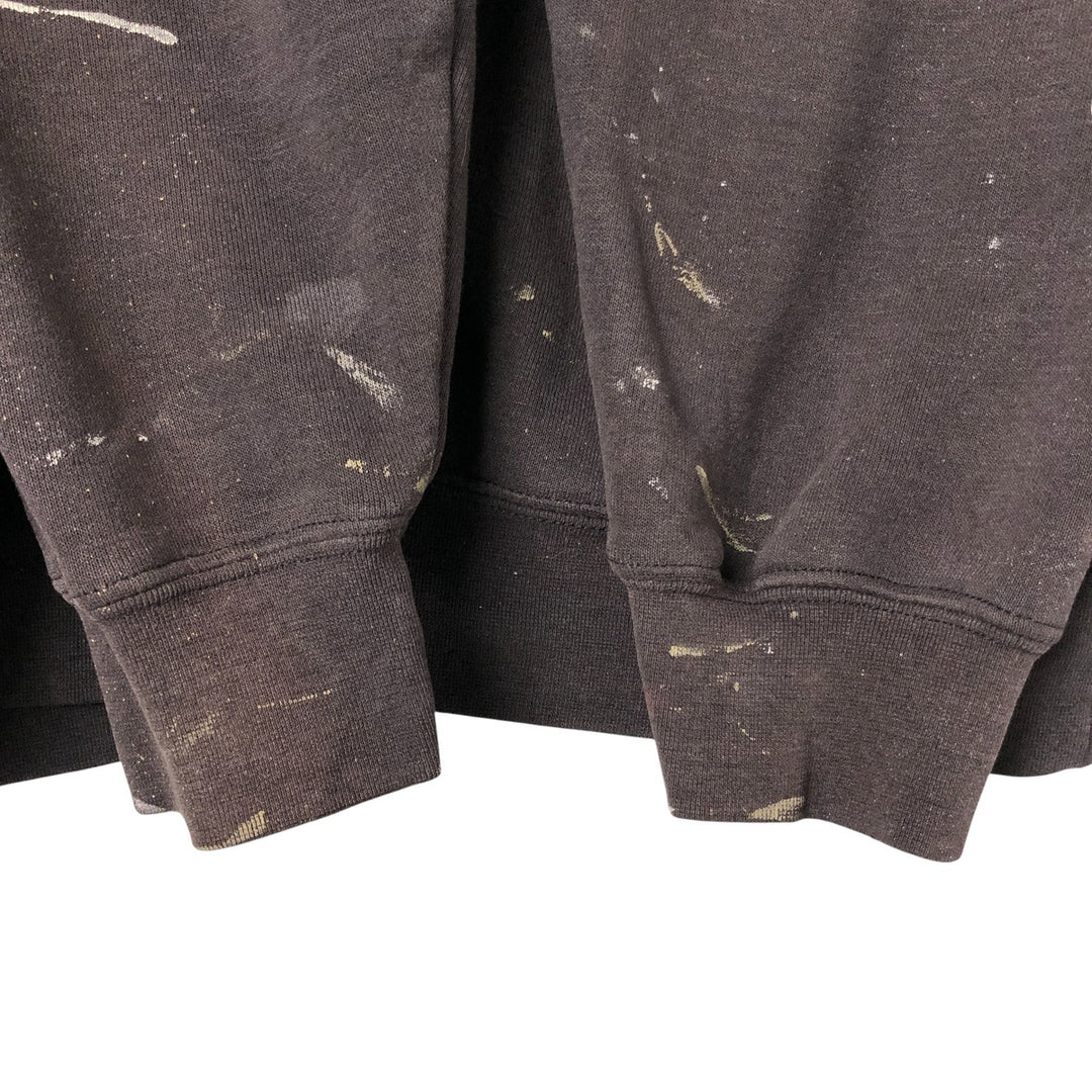 Carhartt Painted Sweatshirt Pullover Hoodie, Men's Size L unclear Charcoal Vintage Second Hand