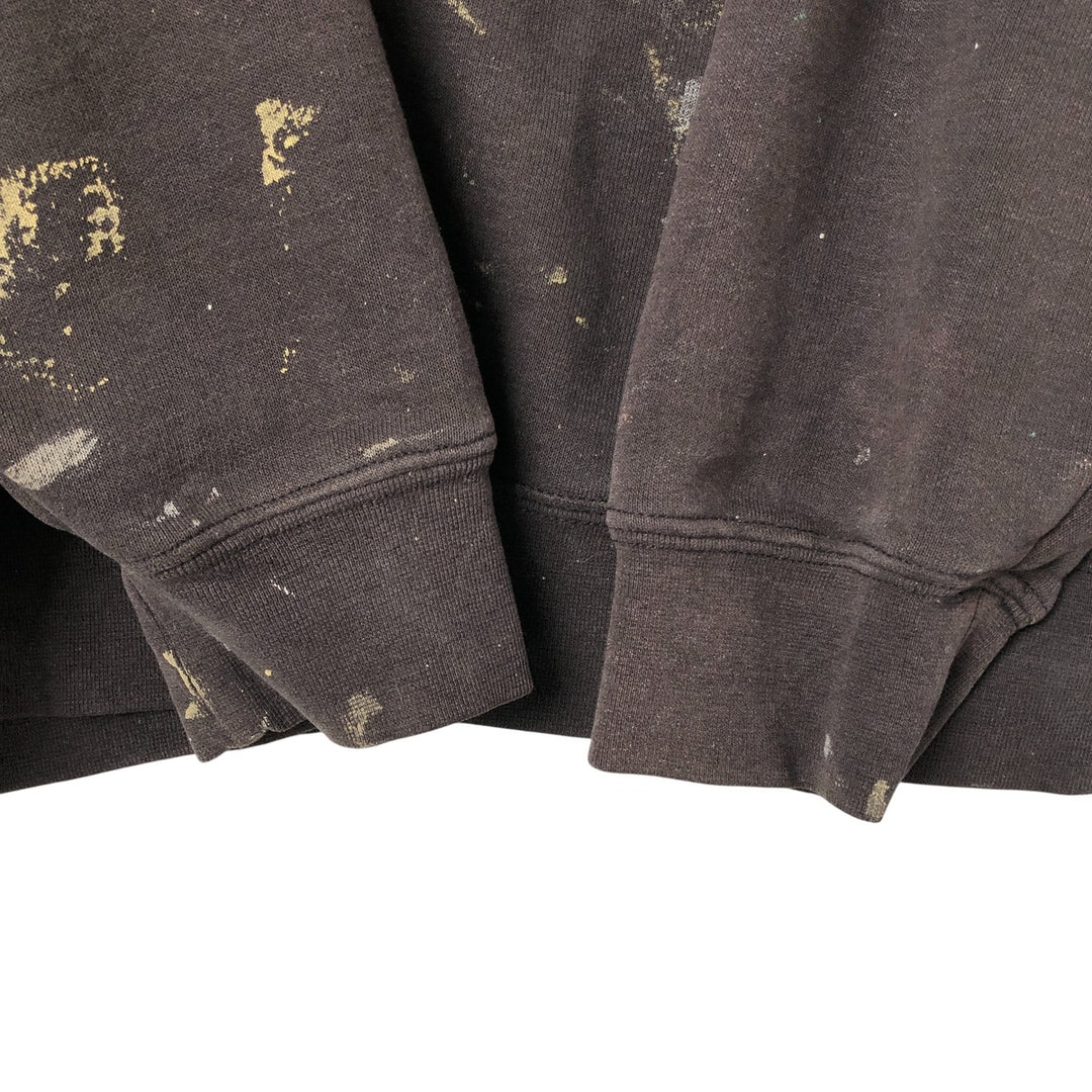 Carhartt Painted Sweatshirt Pullover Hoodie, Men's Size L unclear Charcoal Vintage Second Hand
