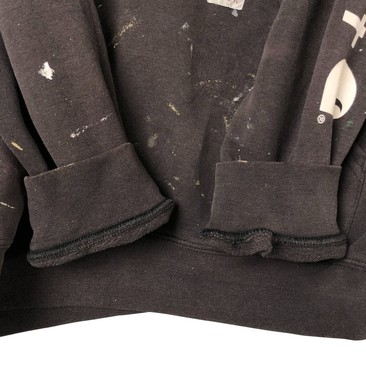 Carhartt Painted Sweatshirt Pullover Hoodie, Men's Size L unclear Charcoal Vintage Second Hand